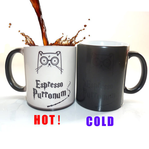 Cute Magic Cat Color Changing Mug