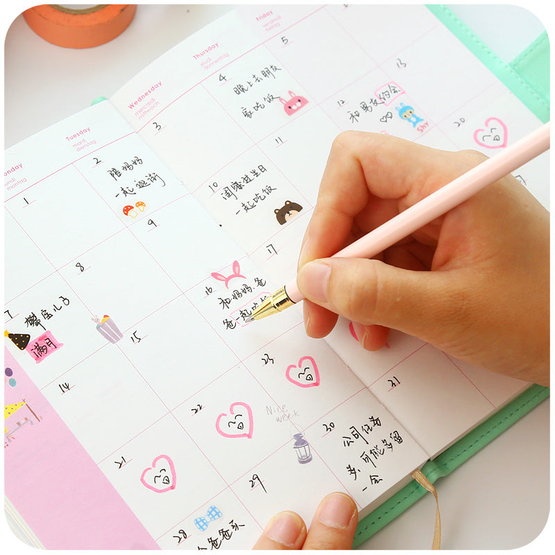 Pastel Weekly Planner Notebook