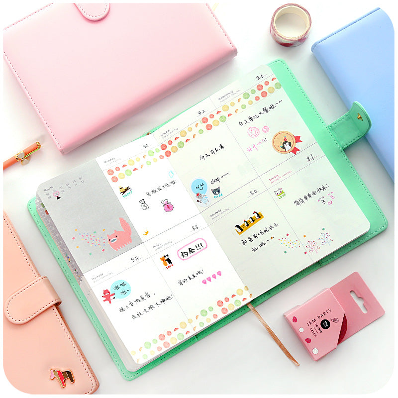 Pastel Weekly Planner Notebook