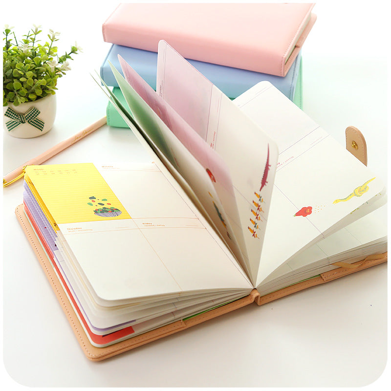 Pastel Weekly Planner Notebook