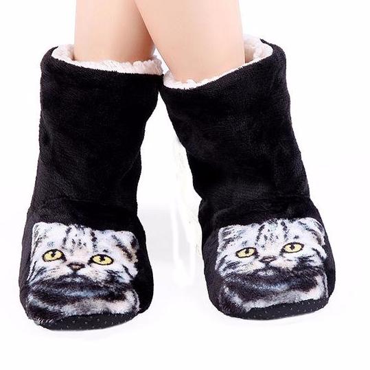 3D Cat Indoor Slippers